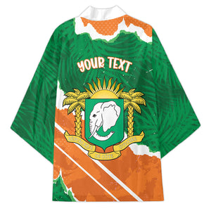 Cote d'Ivoire Independence Day Personalized Kimono 1960 Proud Coat Of Arms Grunge Style
