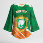 Cote d'Ivoire Independence Day Personalized Kimono Sleeve Blouse 1960 Proud Coat Of Arms Grunge Style