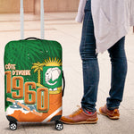 Cote d'Ivoire Independence Day Luggage Cover 1960 Proud Coat Of Arms Grunge Style