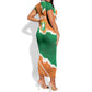Cote d'Ivoire Independence Day Personalized Short Sleeve Bodycon Dress 1960 Proud Coat Of Arms Grunge Style