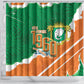 Cote d'Ivoire Independence Day Shower Curtain 1960 Proud Coat Of Arms Grunge Style