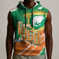 Cote d'Ivoire Independence Day Personalized Sleeveless Hoodie 1960 Proud Coat Of Arms Grunge Style