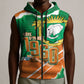Cote d'Ivoire Independence Day Personalized Sleeveless Zip Hoodie 1960 Proud Coat Of Arms Grunge Style