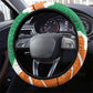 Cote d'Ivoire Independence Day Steering Wheel Cover 1960 Proud Coat Of Arms Grunge Style