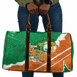 Cote d'Ivoire Independence Day Travel Bag 1960 Proud Coat Of Arms Grunge Style