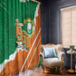 Cote d'Ivoire Independence Day Window Curtain 1960 Proud Coat Of Arms Grunge Style