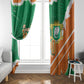 Cote d'Ivoire Independence Day Window Curtain 1960 Proud Coat Of Arms Grunge Style