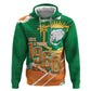 Cote d'Ivoire Independence Day Personalized Zip Hoodie 1960 Proud Coat Of Arms Grunge Style