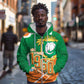 Cote d'Ivoire Independence Day Personalized Zip Hoodie 1960 Proud Coat Of Arms Grunge Style
