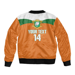 Custom Cote d'Ivoire 2026 Football Bomber Jacket Allez Les Elephant