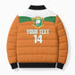 Custom Cote d'Ivoire 2026 Football Bomber Puffer Jacket Allez Les Elephant