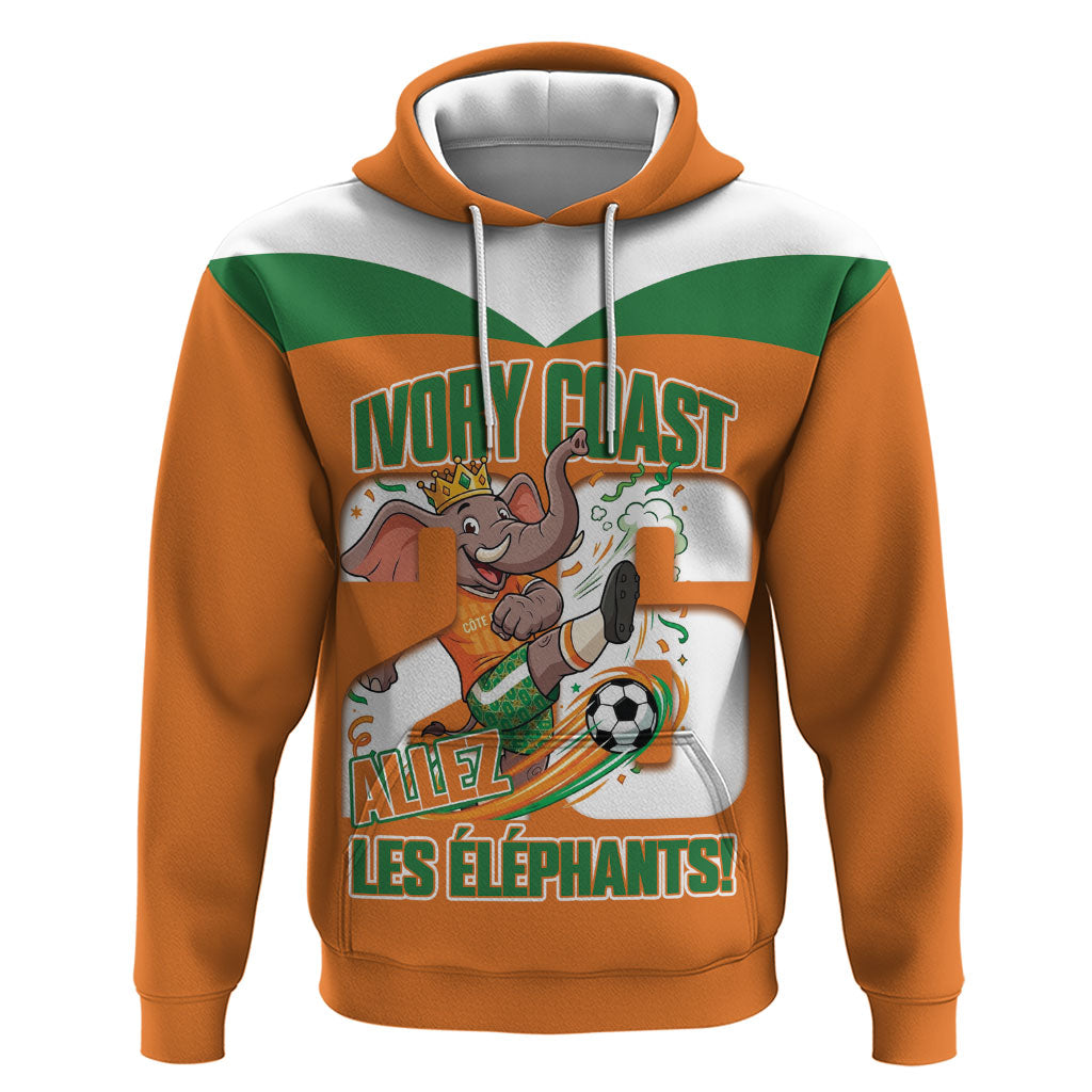 Custom Cote d'Ivoire 2026 Football Hoodie Allez Les Elephant
