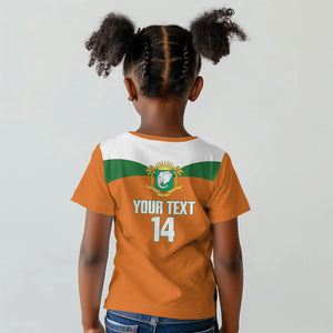Custom Cote d'Ivoire 2026 Football Kid T shirt Allez Les Elephant