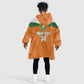 Custom Cote d'Ivoire 2026 Football Kid Wearable Blanket Hoodie Allez Les Elephant
