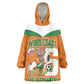 Custom Cote d'Ivoire 2026 Football Kid Wearable Blanket Hoodie Allez Les Elephant