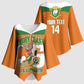 Custom Cote d'Ivoire 2026 Football Kimono Sleeve Blouse Allez Les Elephant