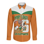 Custom Cote d'Ivoire 2026 Football Long Sleeve Button Shirt Allez Les Elephant