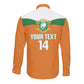 Custom Cote d'Ivoire 2026 Football Long Sleeve Button Shirt Allez Les Elephant