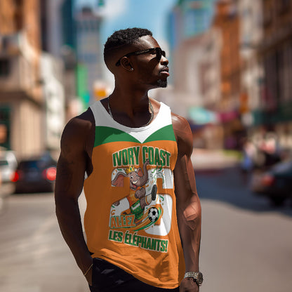 Custom Cote d'Ivoire 2026 Football Men Tank Top Allez Les Elephant