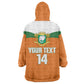 Custom Cote d'Ivoire 2026 Football Wearable Blanket Hoodie Allez Les Elephant