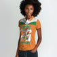 Custom Cote d'Ivoire 2026 Football Women Polo Shirt Allez Les Elephant