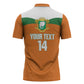 Custom Cote d'Ivoire 2026 Football Zipper Polo Shirt Allez Les Elephant