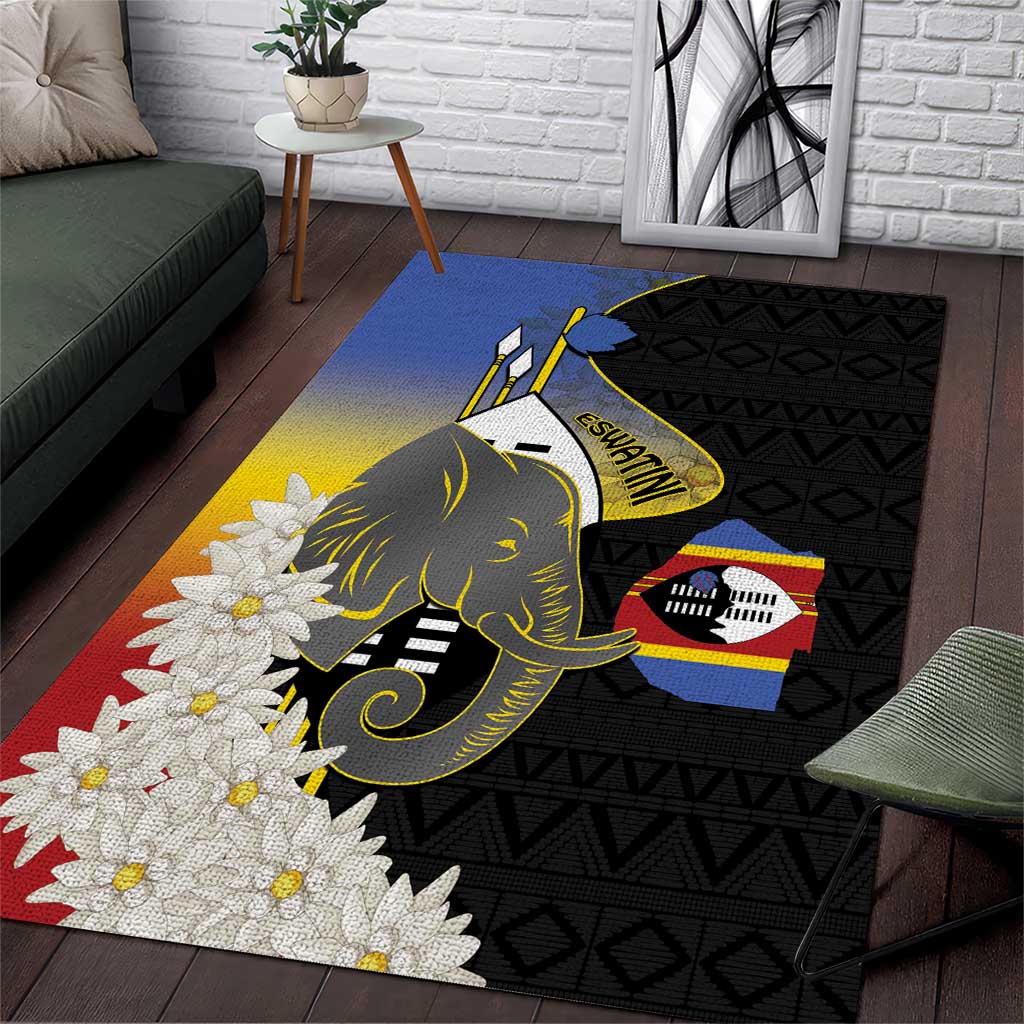 Afro Swaziland Somhlolo Day Area Rug Nguni Shield African Pattern - African Pride
