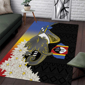 Afro Swaziland Somhlolo Day Area Rug Nguni Shield African Pattern - African Pride
