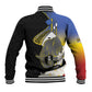 Afro Swaziland Somhlolo Day Baseball Jacket Nguni Shield African Pattern - African Pride