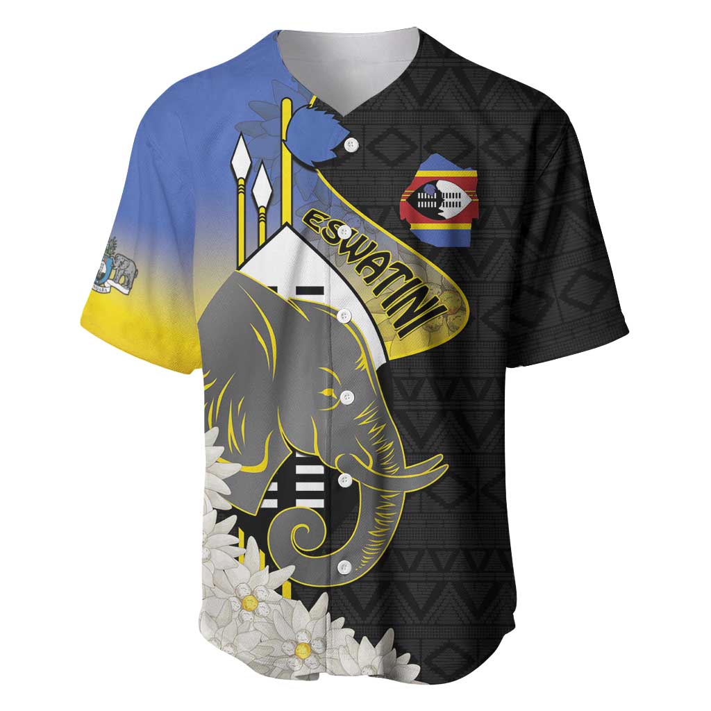 Afro Swaziland Somhlolo Day Baseball Jersey Nguni Shield African Pattern - African Pride