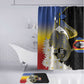 Eswatini Independence Day Bathroom Set Swaziland Nguni Shield African Pattern