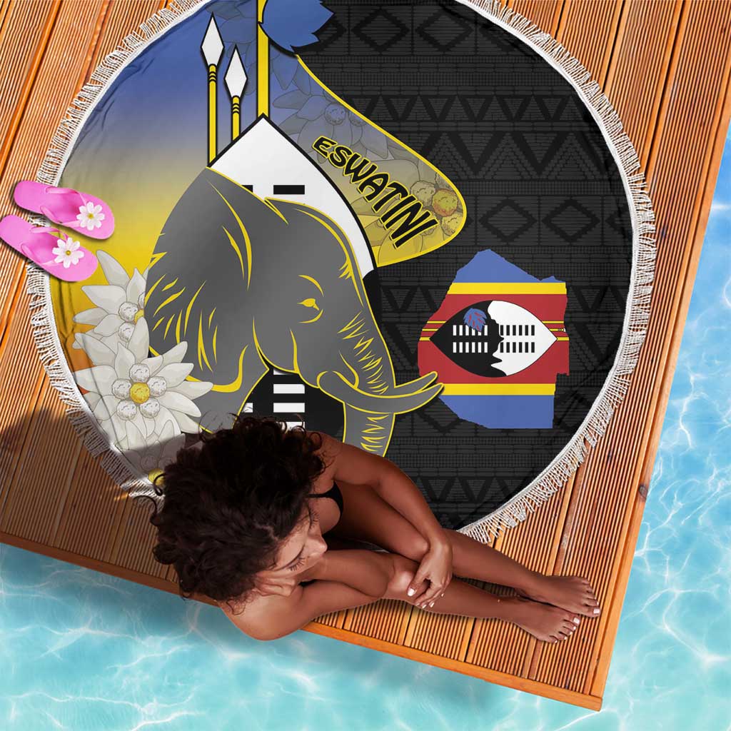 Afro Swaziland Somhlolo Day Beach Blanket Nguni Shield African Pattern - African Pride