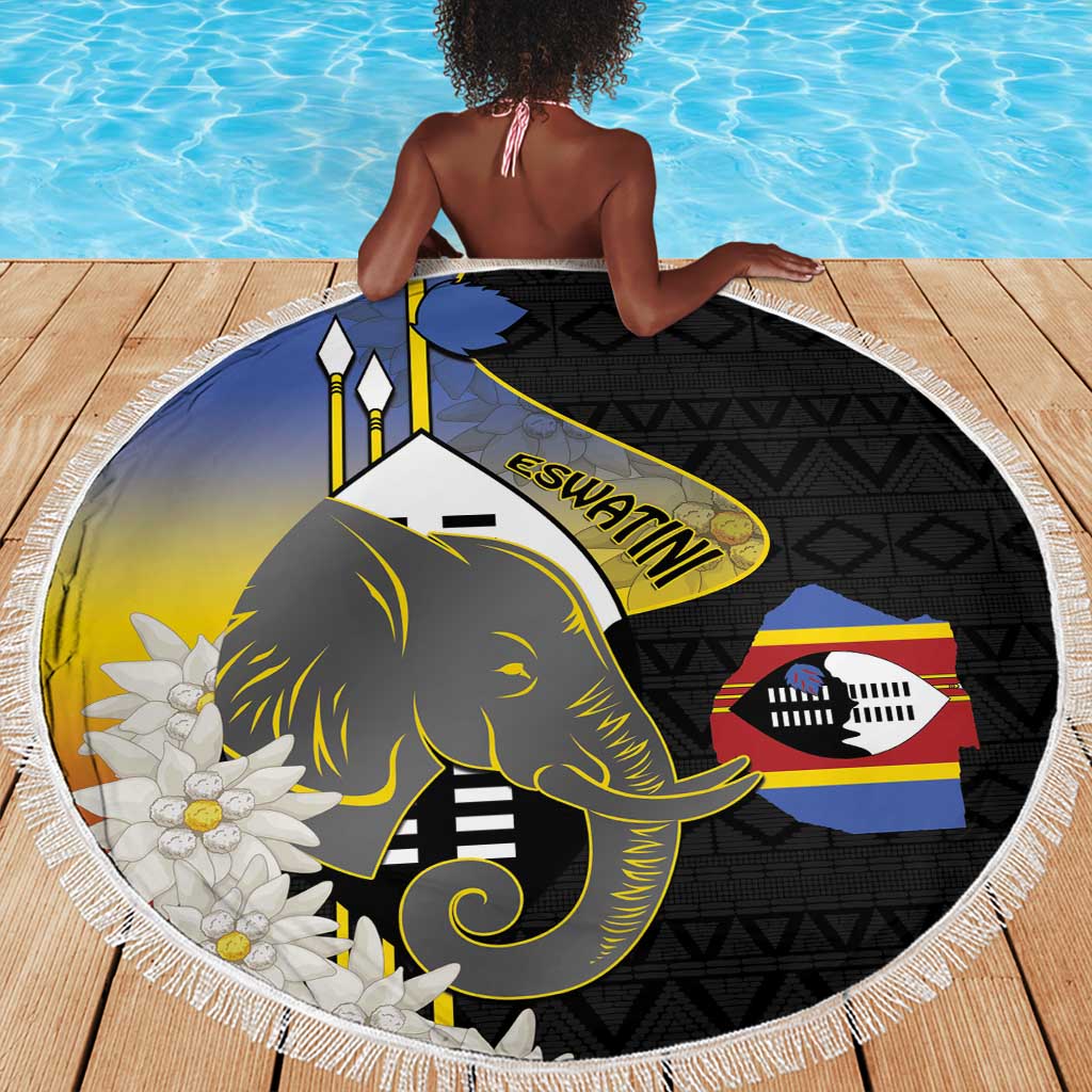 Afro Swaziland Somhlolo Day Beach Blanket Nguni Shield African Pattern - African Pride