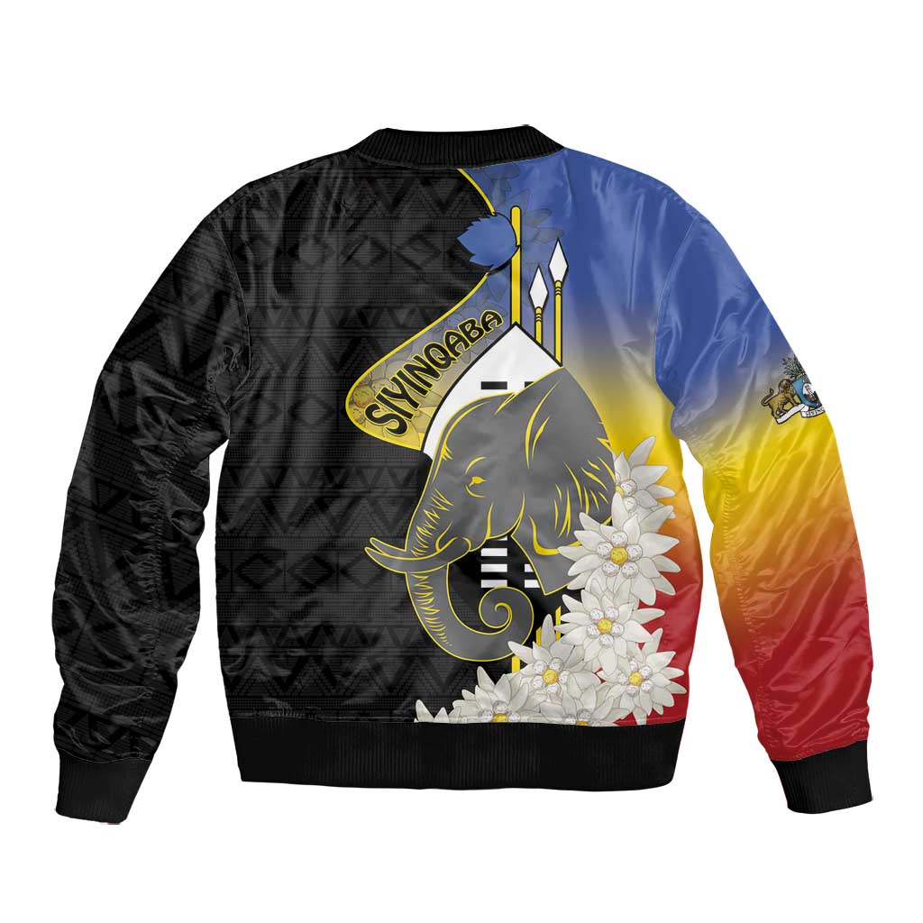 Afro Swaziland Somhlolo Day Bomber Jacket Nguni Shield African Pattern - African Pride