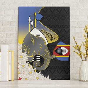 Afro Swaziland Somhlolo Day Canvas Wall Art Nguni Shield African Pattern - African Pride