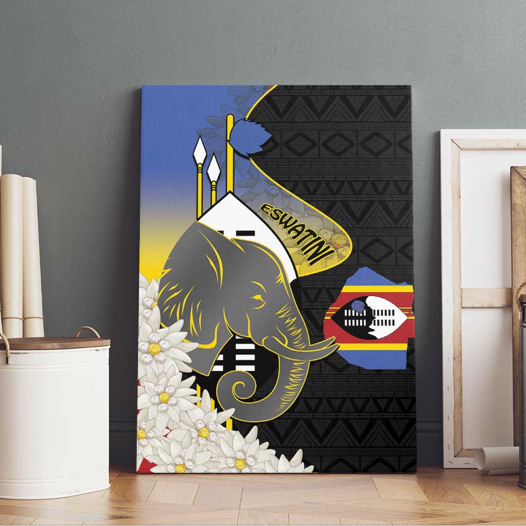 Afro Swaziland Somhlolo Day Canvas Wall Art Nguni Shield African Pattern - African Pride