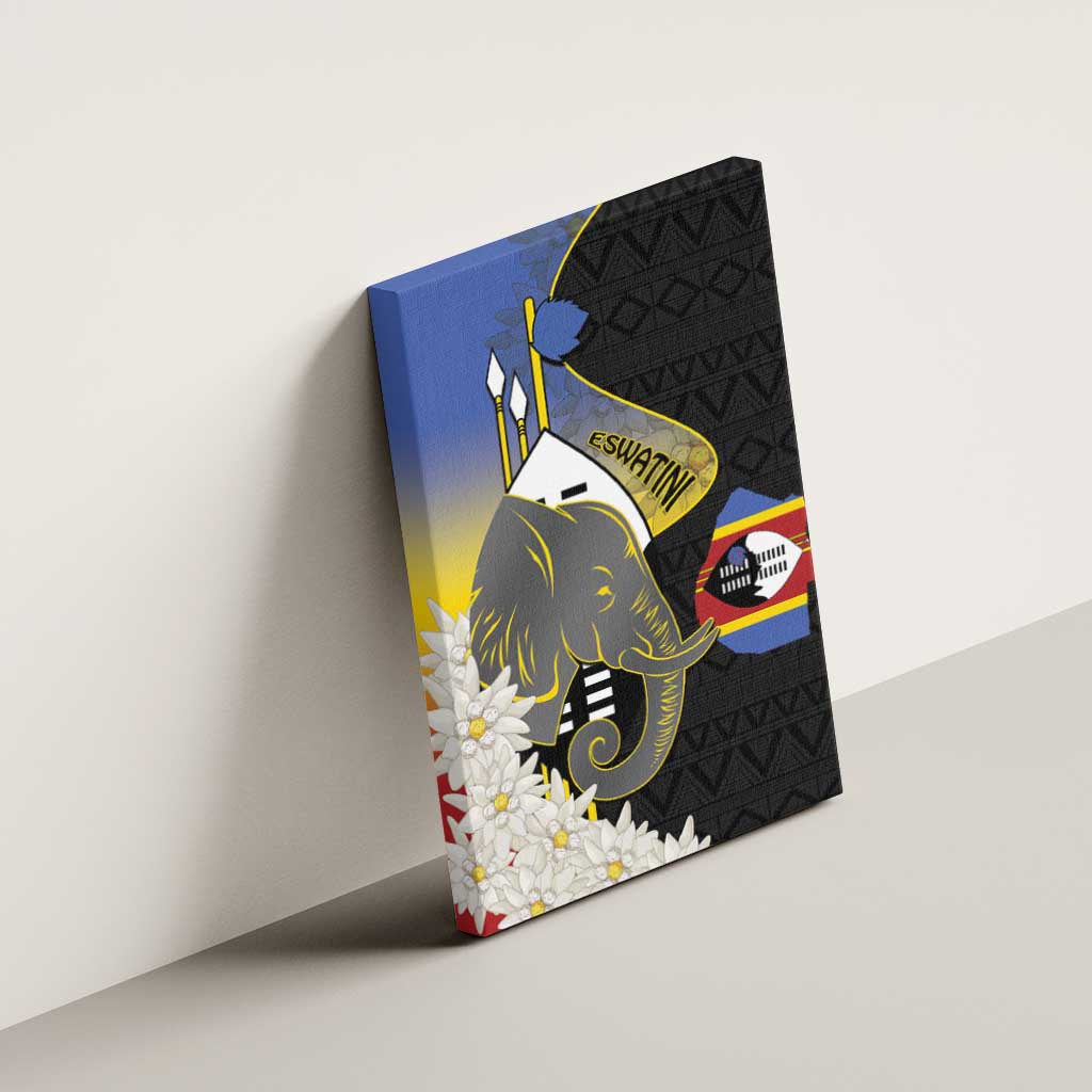 Afro Swaziland Somhlolo Day Canvas Wall Art Nguni Shield African Pattern - African Pride