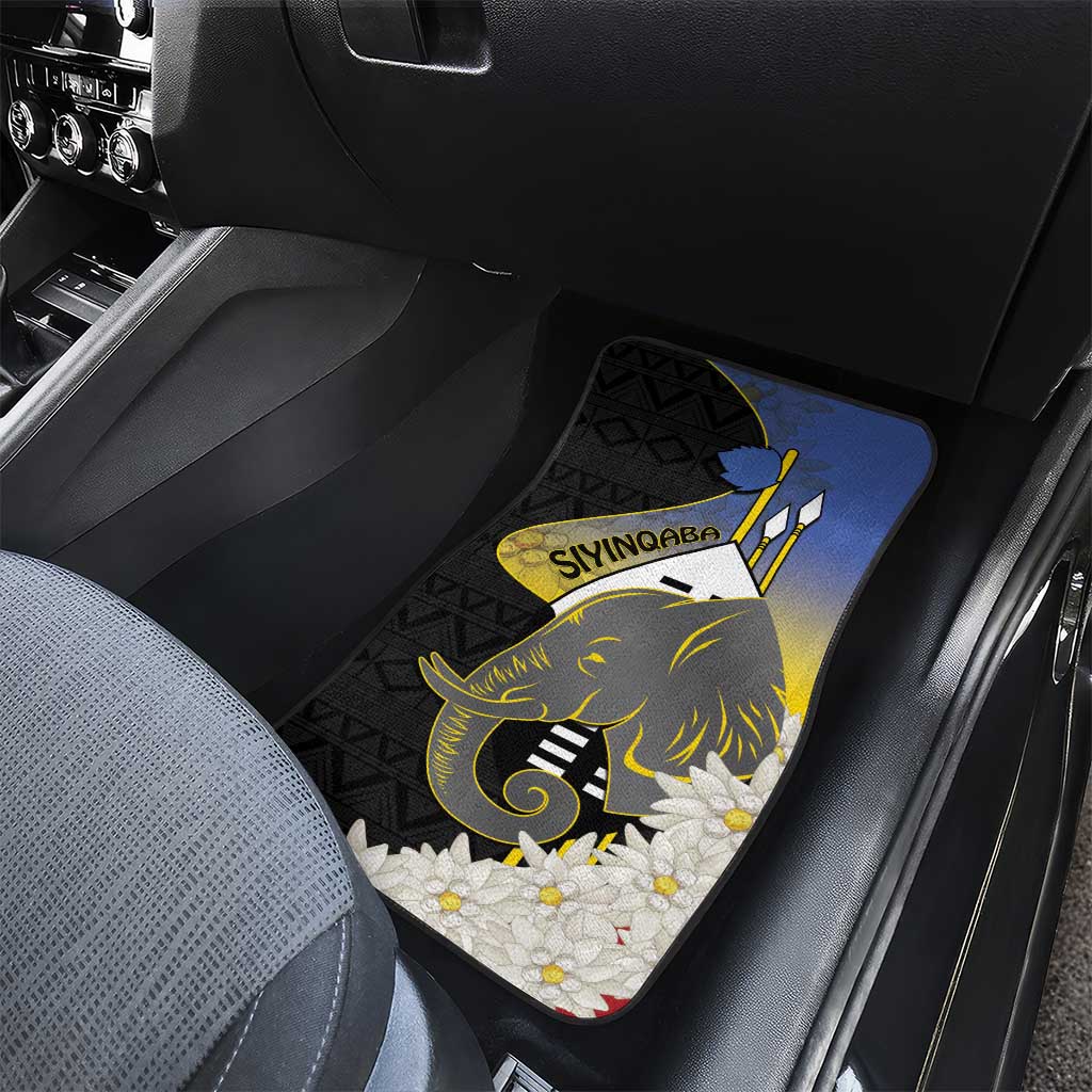 Afro Swaziland Somhlolo Day Car Mats Nguni Shield African Pattern - African Pride