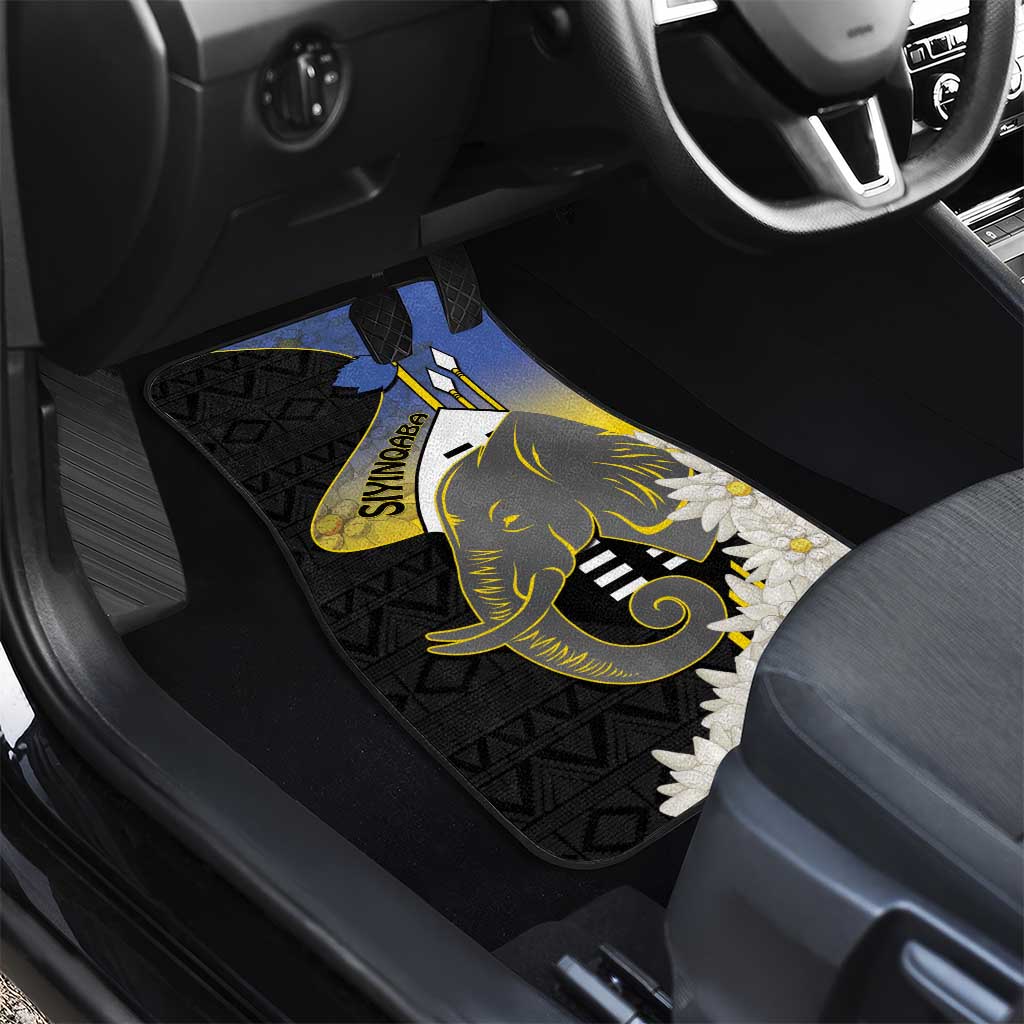 Afro Swaziland Somhlolo Day Car Mats Nguni Shield African Pattern - African Pride