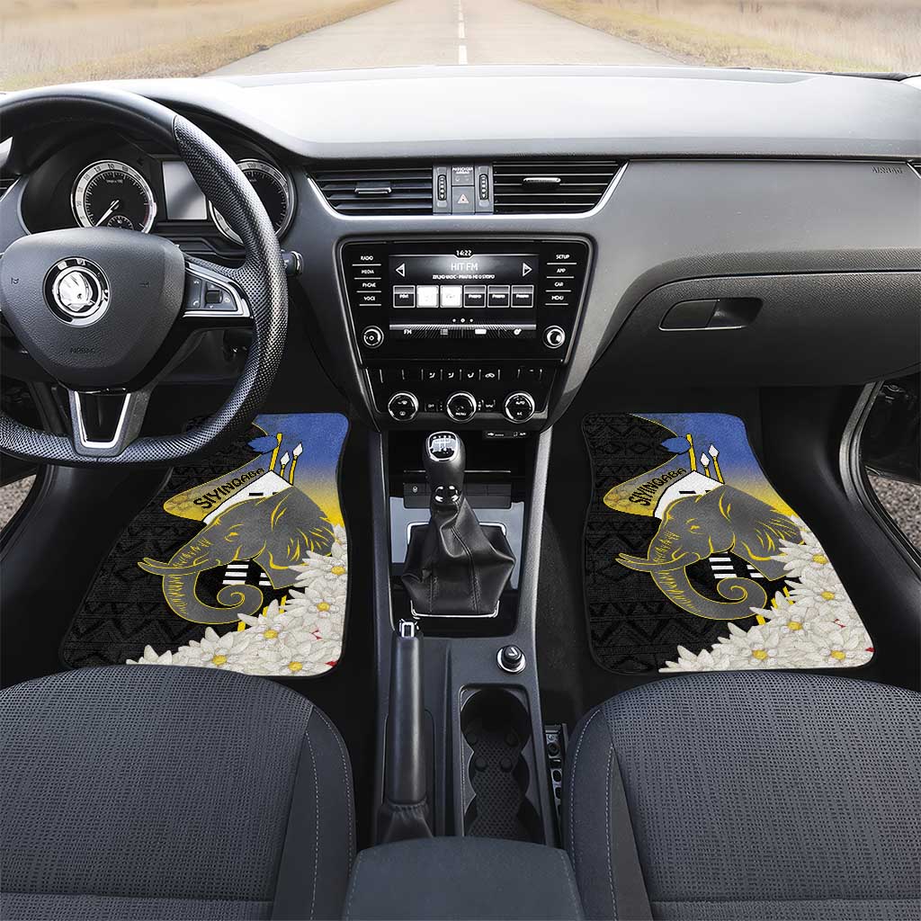 Afro Swaziland Somhlolo Day Car Mats Nguni Shield African Pattern - African Pride