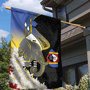 Afro Swaziland Somhlolo Day Garden Flag Nguni Shield African Pattern - African Pride