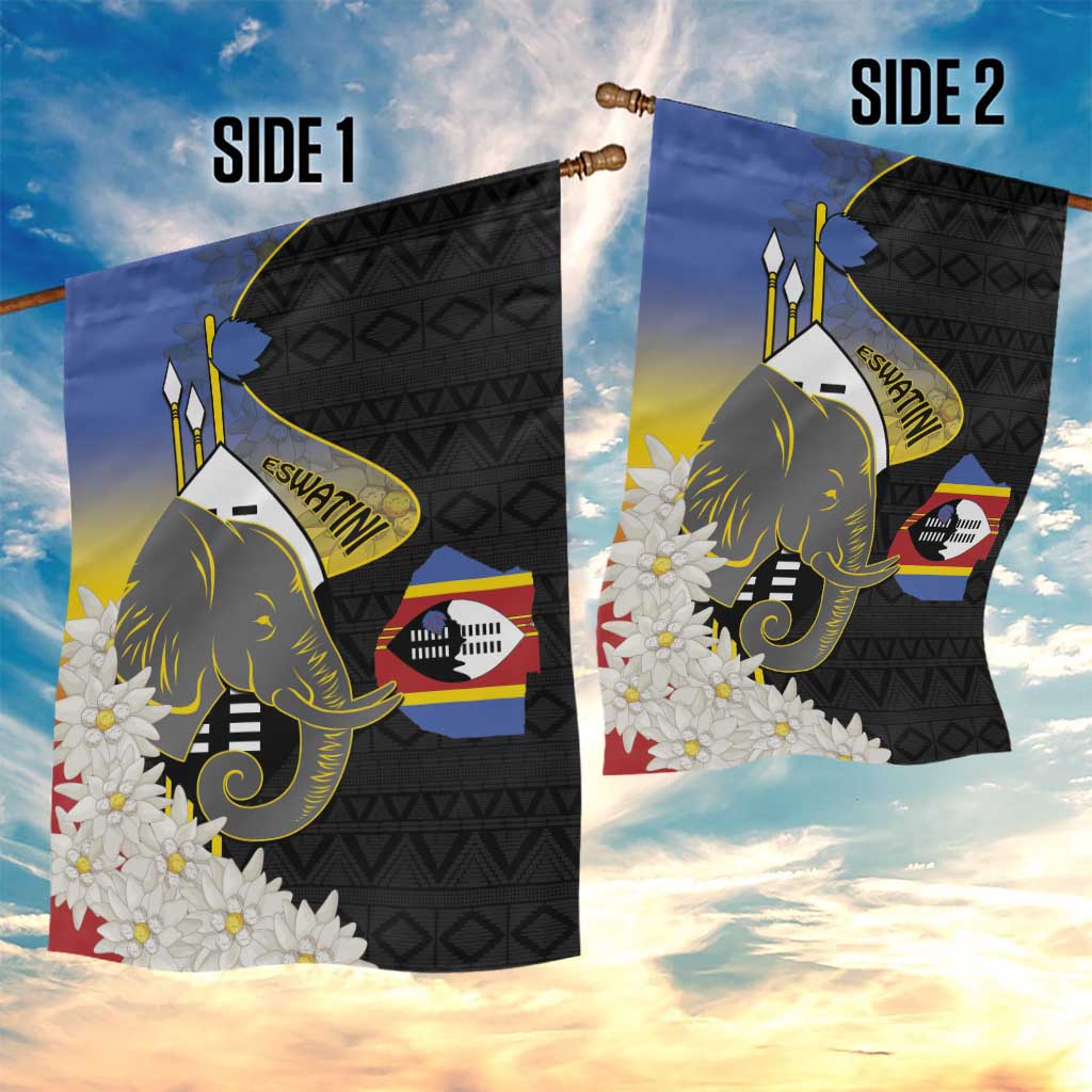 Afro Swaziland Somhlolo Day Garden Flag Nguni Shield African Pattern - African Pride