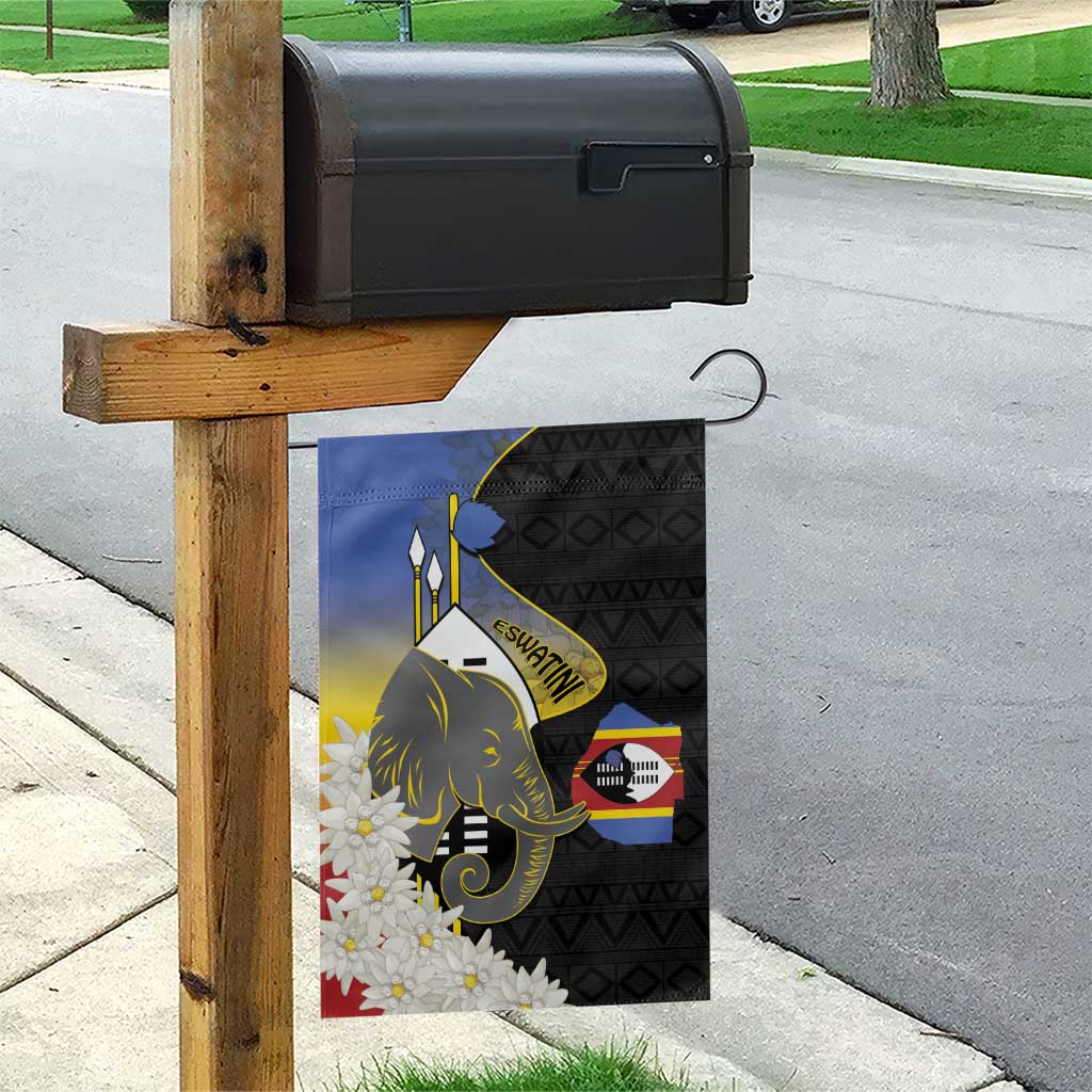 Afro Swaziland Somhlolo Day Garden Flag Nguni Shield African Pattern - African Pride