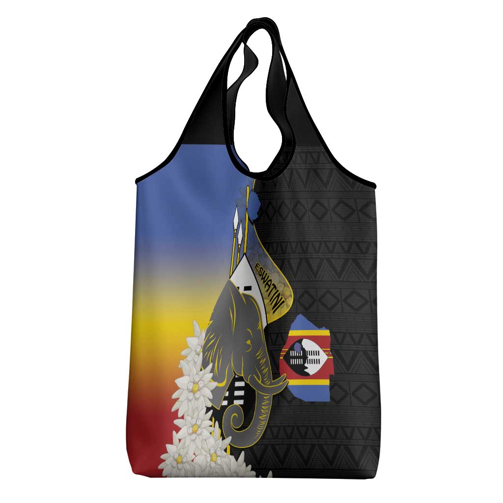 Afro Swaziland Somhlolo Day Grocery Bag Nguni Shield African Pattern - African Pride