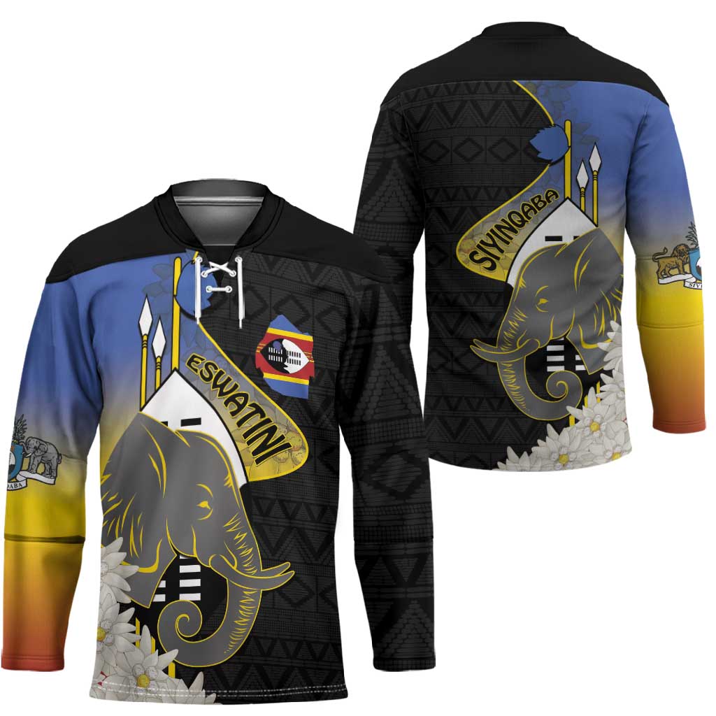 Eswatini Independence Day Hockey Jersey Swaziland Nguni Shield African Pattern