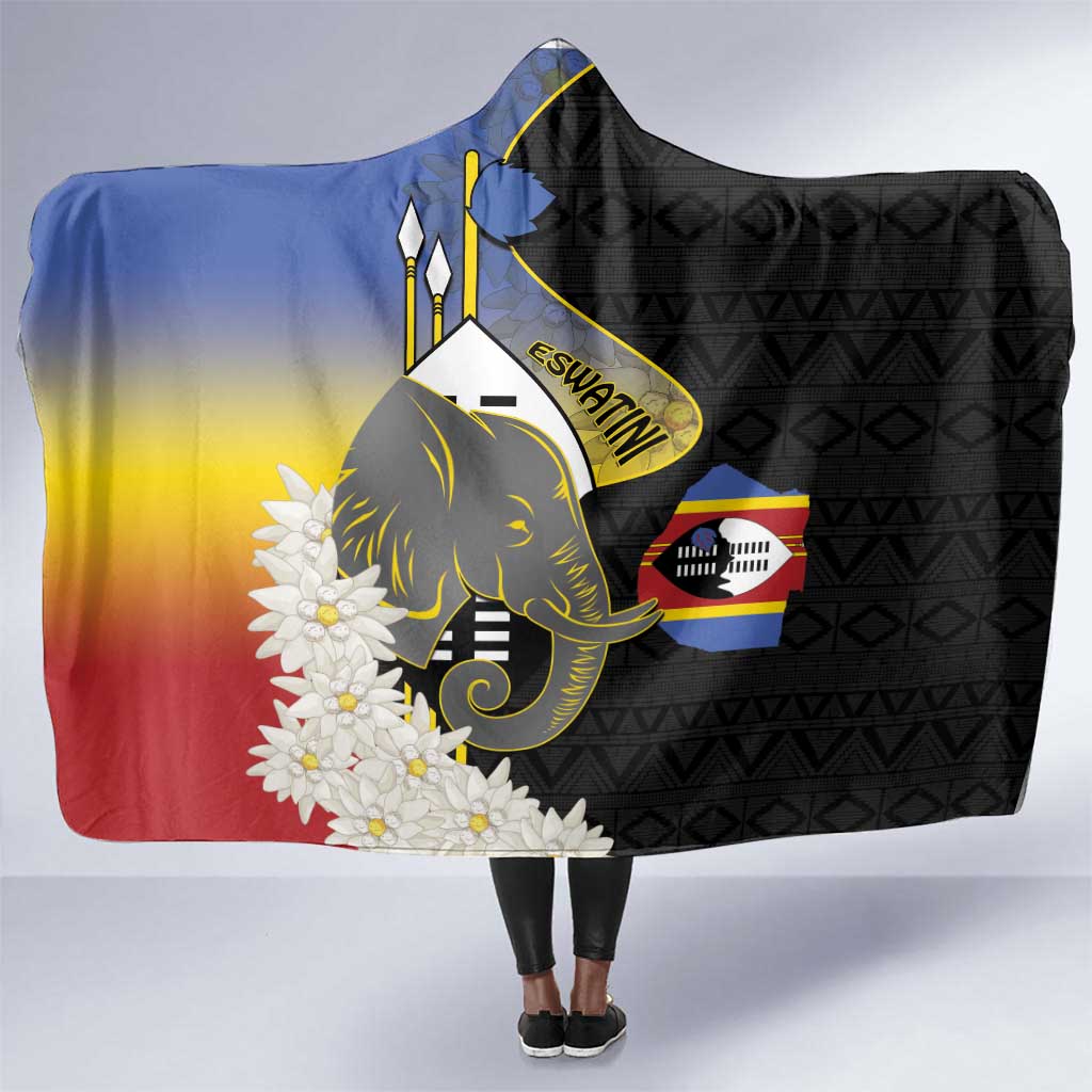 Afro Swaziland Somhlolo Day Hooded Blanket Nguni Shield African Pattern - African Pride