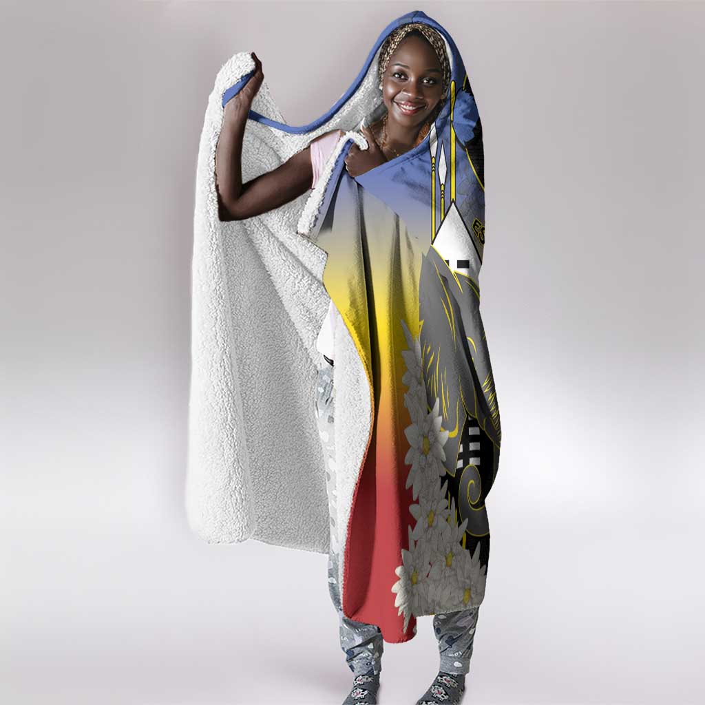 Afro Swaziland Somhlolo Day Hooded Blanket Nguni Shield African Pattern - African Pride