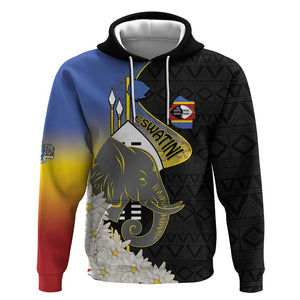 Afro Swaziland Somhlolo Day Hoodie Nguni Shield African Pattern - African Pride