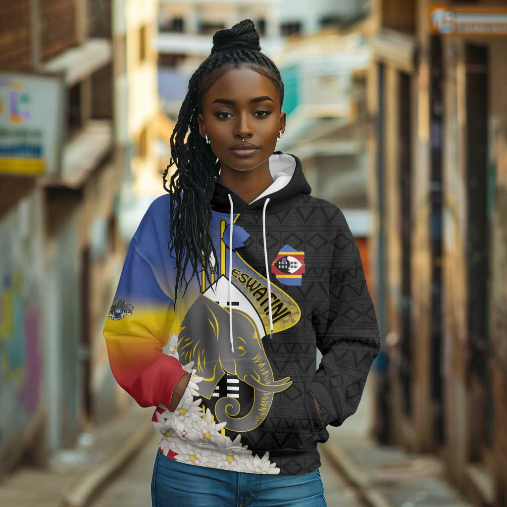Afro Swaziland Somhlolo Day Hoodie Nguni Shield African Pattern - African Pride