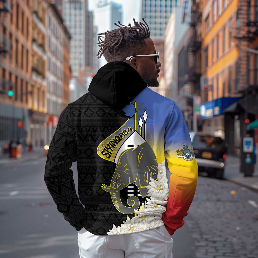 Afro Swaziland Somhlolo Day Hoodie Nguni Shield African Pattern - African Pride